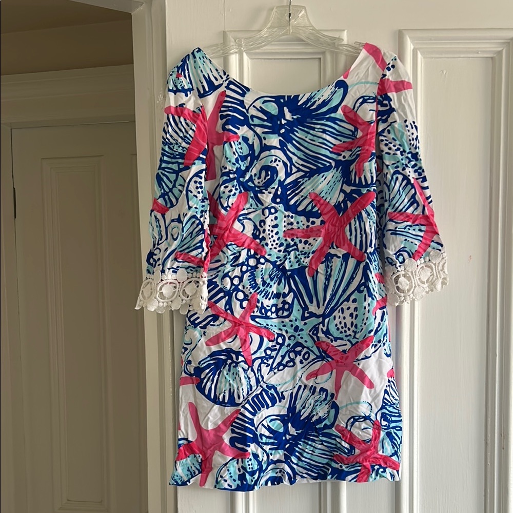 Lilly Pulitzer low back shift dress (XS)